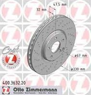 JARRULEVY ETU 10/98- 320CDI,400-500 4-MATIC 330X32MM (BOSCH) 52669