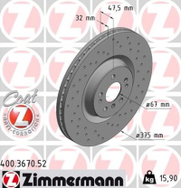 JARRULEVY ETU 320CDI-500 4-MATIC 375X32MM REIJITETTY (ZIMMERMANN SPORT) 