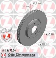 JARRULEVY ETU E430 (330X32MM) ZIMMERMANN