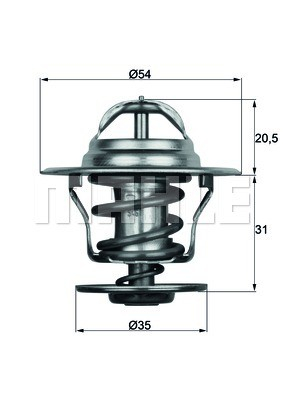 TERMOSTAATTI 87C VAG 1.1-2.8 (MAHLE)