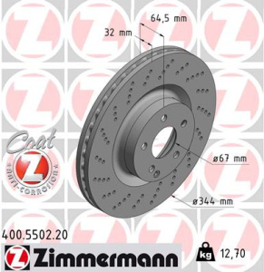 JARRULEVY ETU SPORT 344X22MM 320-500 BENSA/CDI (ALKUPERÄINEN) 2