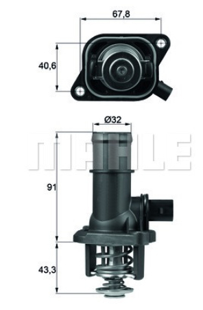 TERMOSTAATTI 95C M43 316I-518I (MAHLE)