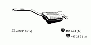 PAKOPUTKI TAKA C200 97- (2-ULOSTULO