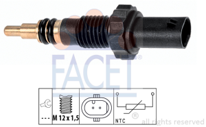 LÄMPÖANTURI 2-NAP 12MM (FACET)