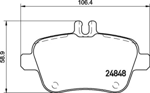 JARRUPALASARJA TAKA 106X18X59MM BREMBO) 2