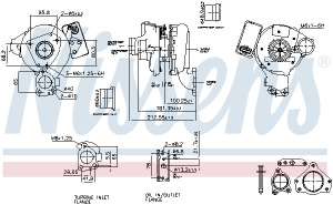 TURBOAHDIN, VAIHTO OM642 280-350CDI 01.05- (NISSENS) 3