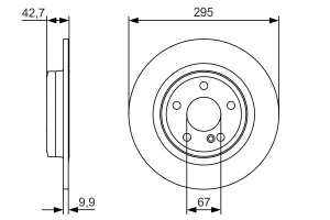 JARRULEVY TAKA 295X9,8MM (BOSCH) 3