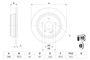 JARRULEVY TAKA  03-> 296X10MM (BOSCH) 4