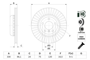 JARRULEVY ETU 330X24MM 09- (BOSCH) 3