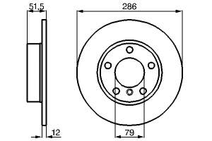 JARRULEVY ETU (286X12MM) 4-CYL 316I,COMPACT (ZIMMERMANN)
