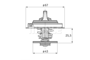 TERMOSTAATTI BENSA  4-6 SYL 79C (MAHLE) 