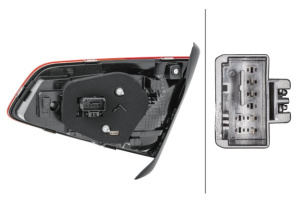 TAKALYHTY VAS SEDAN SISENPI LED (HELLA) 2