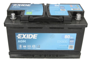 KÄYNNISTYSAKKU 12V AGM 80AH/800A 315X175X190  (EXIDE)