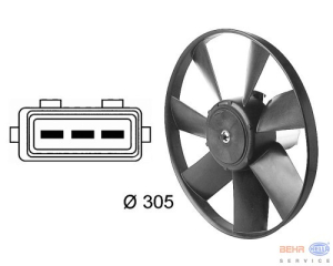 SÄHKÖFLECTI 92-97 100/60WATT (THERMOTECH) (305MM)