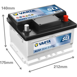 LISÄAKKU VARTA 12V 35AH/520A 212X175X140 2