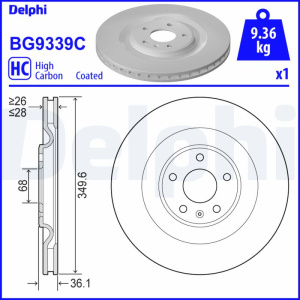 JARRULEVY TAKA 350X28MM 01.15- (DELPHI) 3