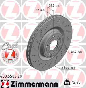 JARRULEVY ETU 344X32MM 350CDI/400 (ZIMMERMANN) 