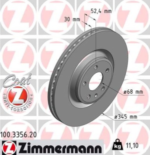 JARRULEVY ETU 345 X 30MM  (ZIMMERMANN)