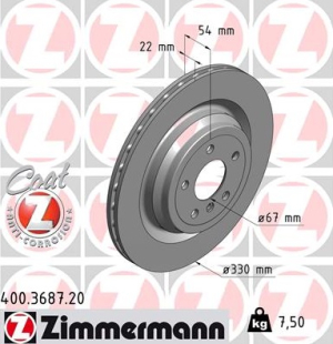 JARRULEVY TAKA (11- )  330X22MM (ZIMMERMANN)