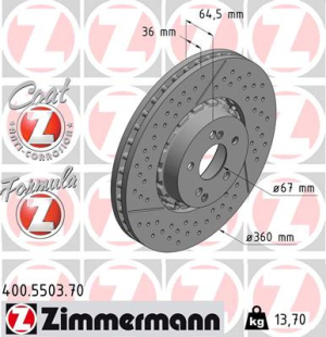 JARRULEVY ETU REIJITETTY 63AMG HIGH-CARBON 360X36MM (ZIMMERMANN SPORT)