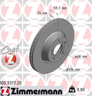 JARRULEVY ETU (05- ) 2.0TDI-2.4E (ZIMMERMANN)