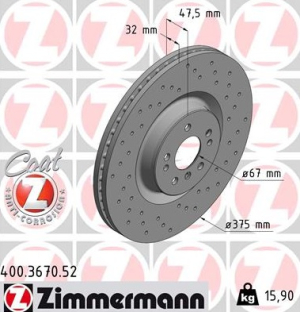 JARRULEVY ETU 320CDI-500 4-MATIC 375X32MM REIJITETTY (ZIMMERMANN SPORT)