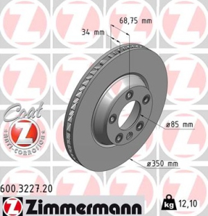 JARRULEVY ETU OIK  350X34MM  (ZIMMERMANN)