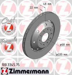 JARRULEVY TAKA 03- 4.2 RS6 VAS (335X22MM)