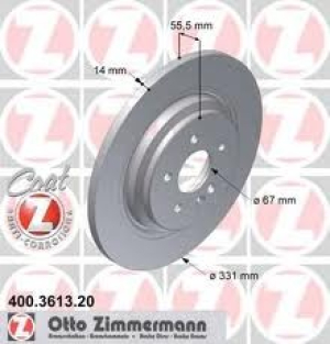 JARRULEVY TAKA 00- 270CDI 331X14MM (ZIMMERMANN)