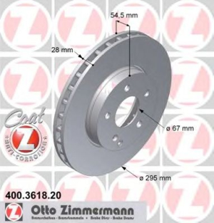 JARRULEVY ETU 220-320CDI 295X28MM (ZIMMERMANN)