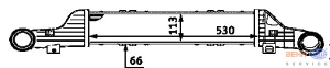 TURBO VÄLIJÄÄHDYTIN 99- 300CDI OM613 (NISSENS)