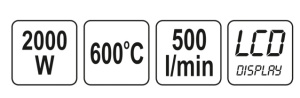 KUUMAILMAPUHALLIN 2000W (YATO) 2