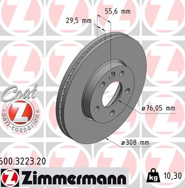 JARRULEVY ETU 308X29,5MM (ZIMMERMANN)
