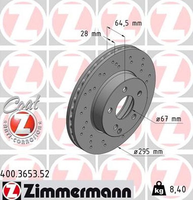 JARRULEVY ETU SPORT CODE 950 295X28MM (ZIMMERMANN)