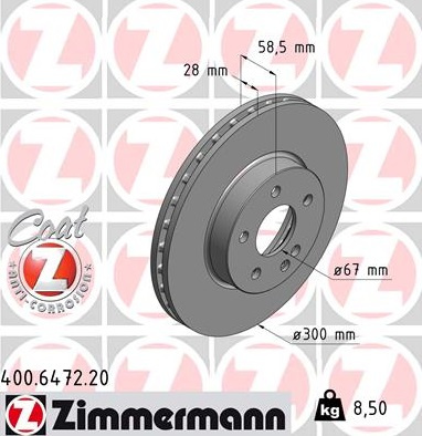 JARRULEVY ETU 300X28MM 2004->  (ZIMMERMANN)