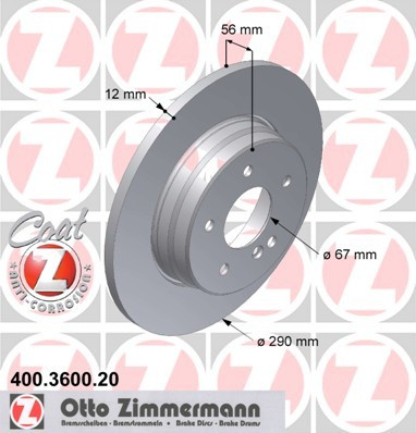 JARRULEVY TAKA 290X12MM W210 FARMARI (ZIMMERMANN)