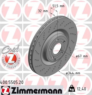 JARRULEVY ETU 344X32MM 350CDI/400 (ZIMMERMANN) 