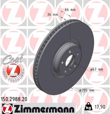 JARRULEVY ETU 395X36MM 07.15-06.22 (ZIMMERMANN)