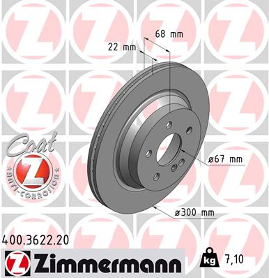 JARRULEVY TAKA 300X22MM 1.8-5.5 03.02-12.17 (ZIMMERMANN) 400-3622-20
