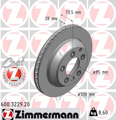 JARRULEVY TAKA 03- 17" (330X28MM)  ZIMMERMANN