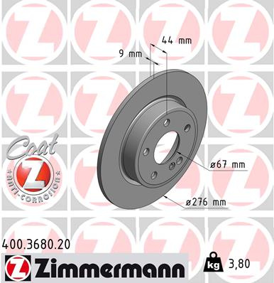 JARRULEVY TAKA 276X9MM  (ZIMMERMANN)