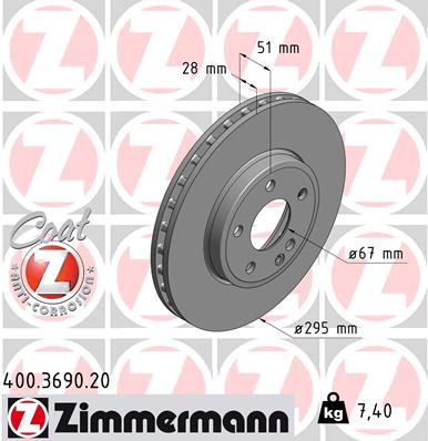 JARRULEVY ETU 295X28MM (ZIMMERMANN)