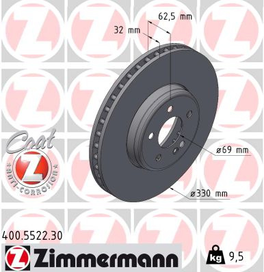 JARRULEVY ETU 330X32MM 1.5-4.0 12.13- (ZIMMERMANN)