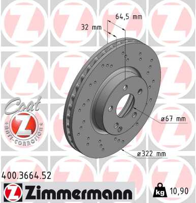 JARRULEVY ETU 322X32MM REI'ITETTY (ZIMMERMANN SPORT)