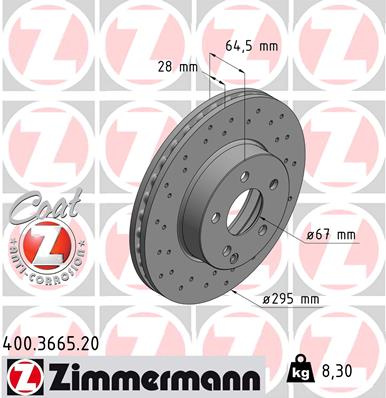 JARRULEVY ETU SPORT CODE 950 295X28MM (ZIMMERMANN)