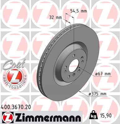 JARRULEVY ETU 375X32MM 320CDI-500 4-MATIC 09.06-12.12 (ZIMMERMANN)