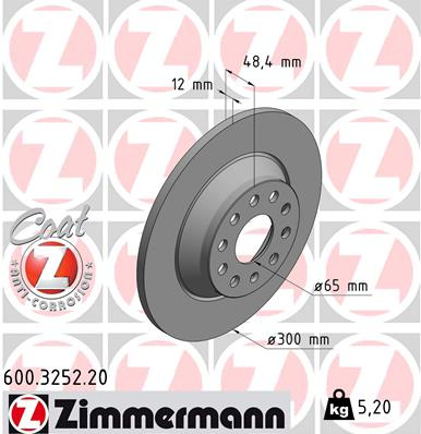 JARRULEVY TAKA 300X12MM 1.0-3.6 03.08-  (ZIMMERMANN)