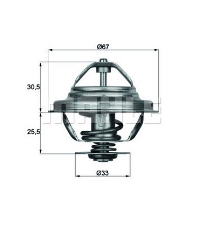 TERMOSTAATTI 6-CYL 80C 8/85- M20,50
