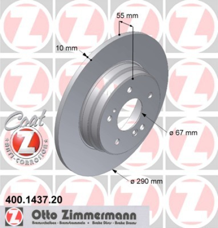 JARRULEVY TAKA  290X10MM  (ZIMMERMANN)