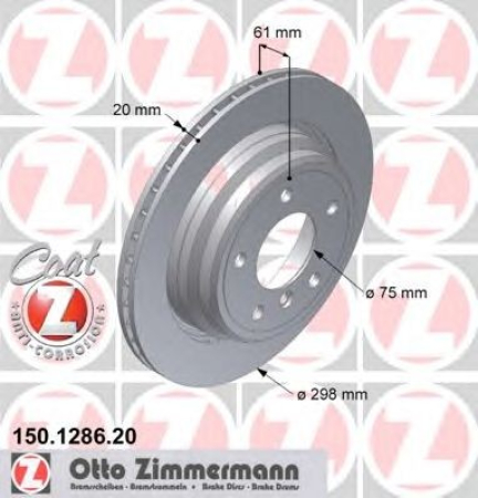 JARRULEVY TAKA 520-540  3/96- (298X20MM) ZIMMERMANN